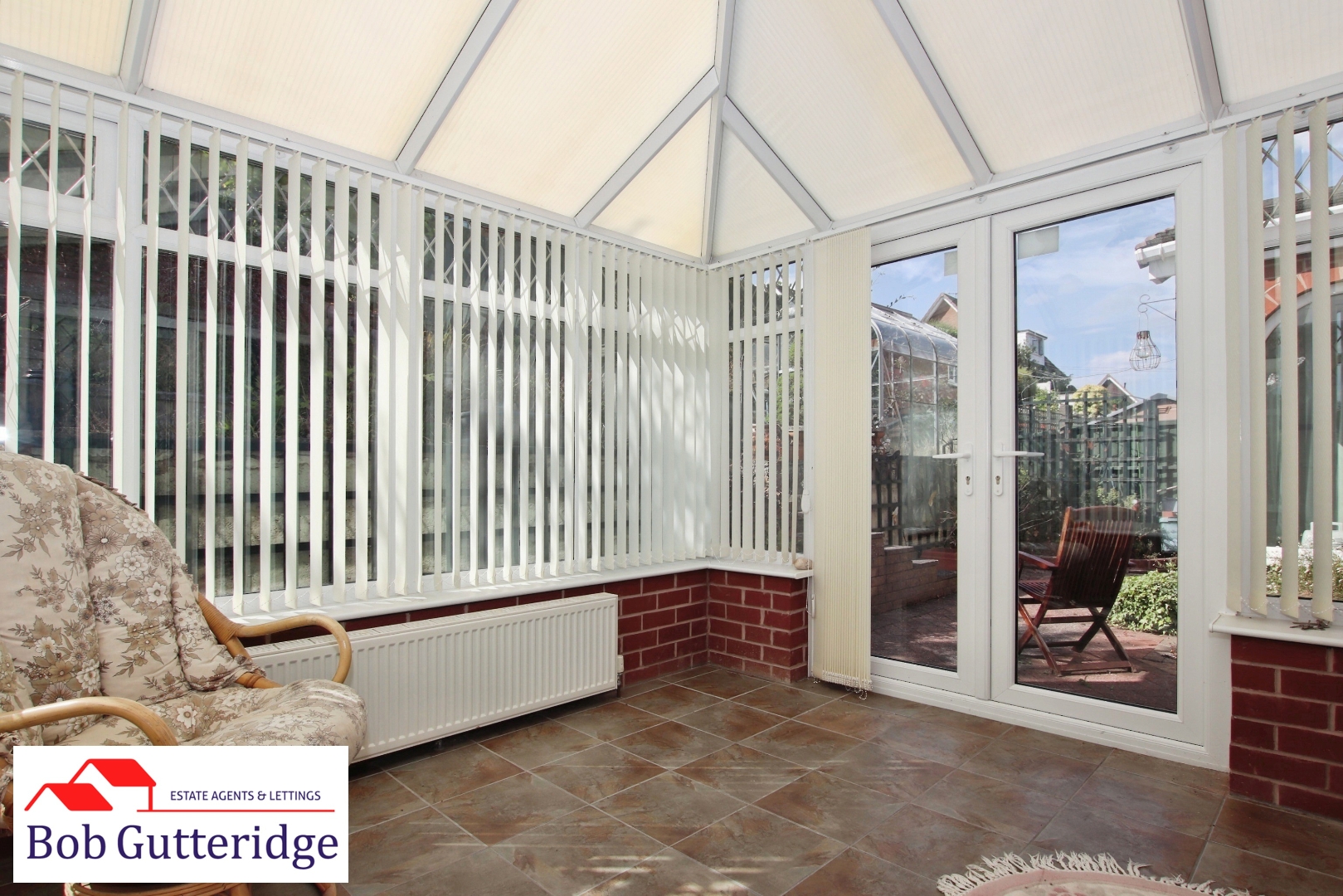 HALF-BRICK AND UPVC CONSERVATORY